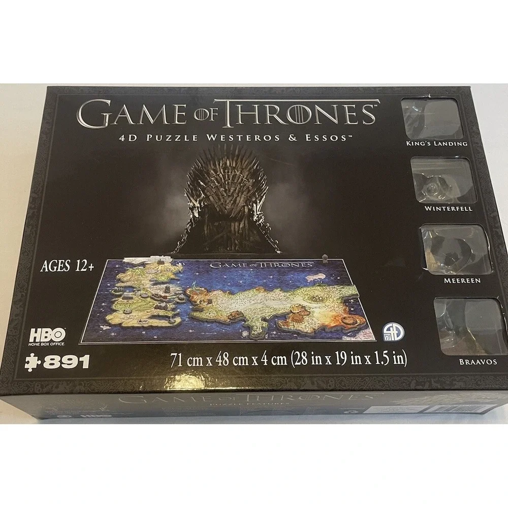 Game of Thrones 4D Puzzle of Westeros and Essos 891Pieces